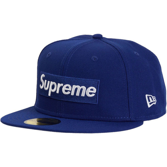 Supreme MLB Teams Los Angeles Box Logo New Era 59Fifty Fitted Cap Dark Royal