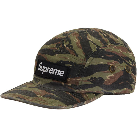 Supreme Military Camp Cap (SS24) Olive Tiger Camo
