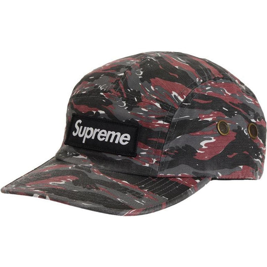 Supreme Military Camp Cap (SS24) Red Tiger Camo