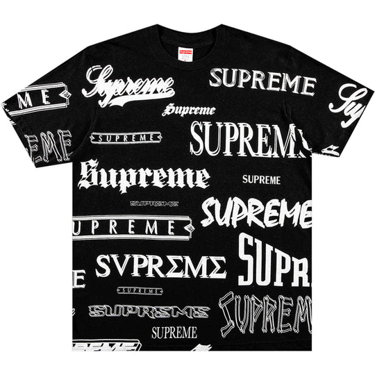 Supreme Multi Logo Tee Black