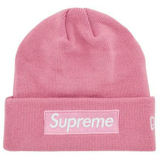 Supreme New Era Box Logo Beanie Dusty Pink (FW24)