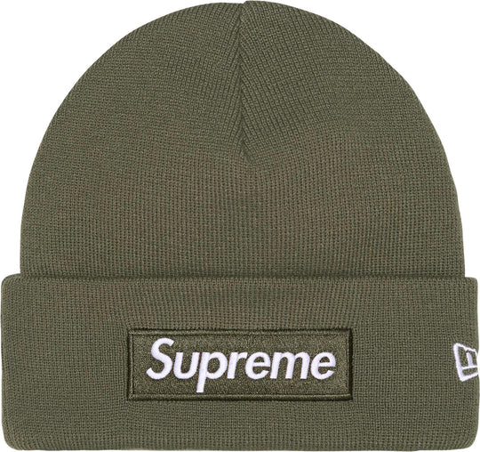 Supreme New Era Box Logo Beanie (FW25) Light Olive