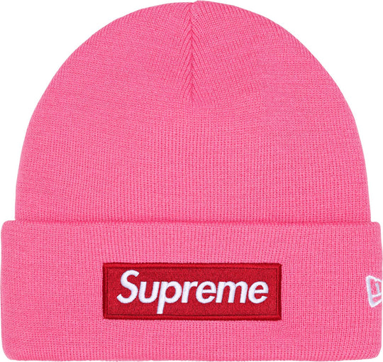 Supreme New Era Box Logo Beanie (FW25) Magenta