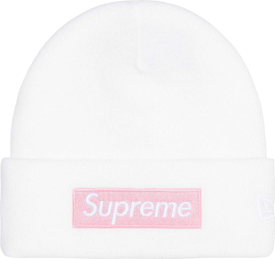Supreme New Era Box Logo Beanie (FW25) White
