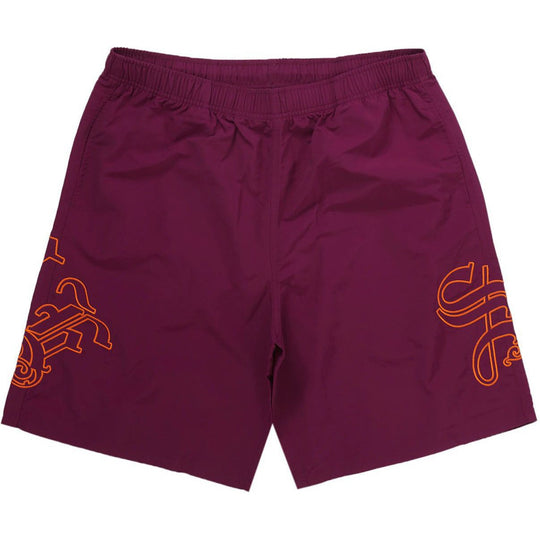 Supreme Old English Nylon Short Plum