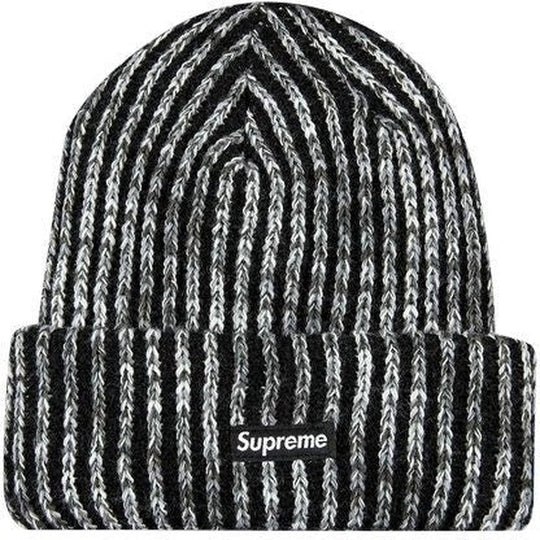 Supreme Rainbow Knit Loose Gauge Beanie (FW21) Black