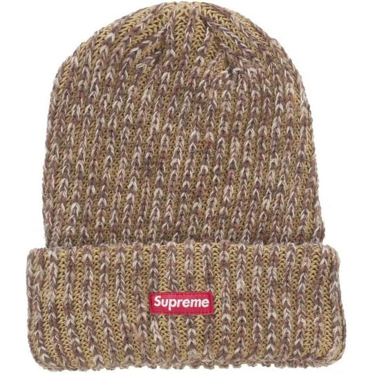 Supreme Rainbow Loose Gauge Beanie Tan