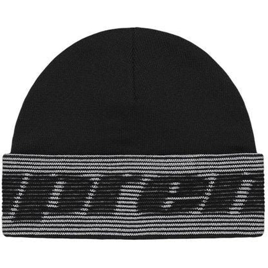 Supreme Reflective Jacquard Beanie Black