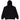 Supreme Satin Appliqué Hooded Sweatshirt Black (FW24)