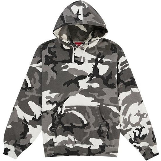 Supreme Satin Applique Hooded Sweatshirt (SS26) Snow Camo
