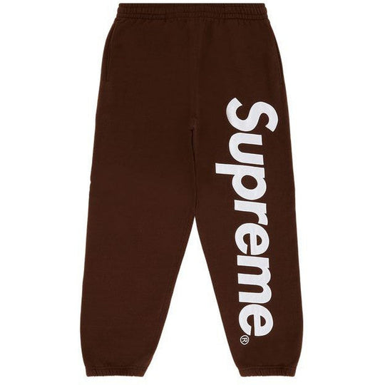 Supreme Satin Appliqué Sweatpant Brown (FW24)