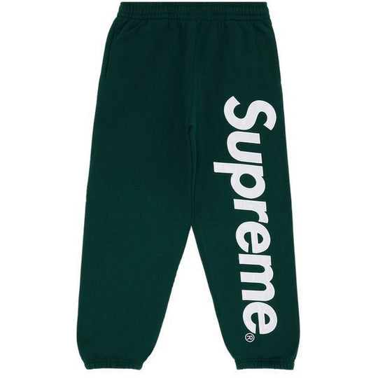 Supreme Satin Appliqué Sweatpant Dark Green (FW24)