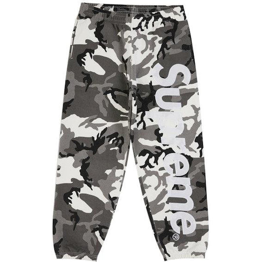 Supreme Satin Applique Sweatpant (SS26) Snow Camo