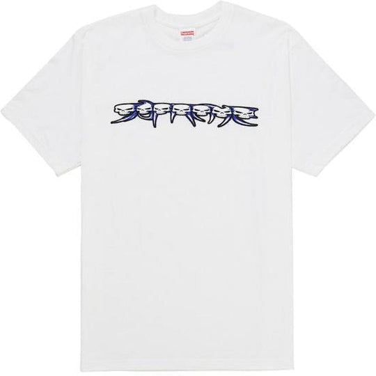 Supreme Skulls Spellout Tee White