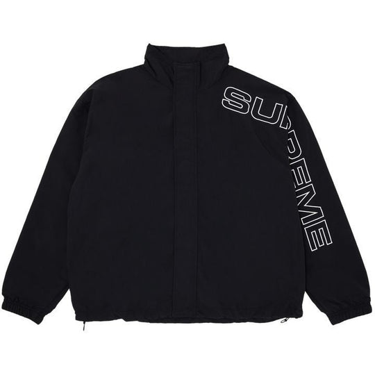Supreme Spellout Embroidered Track Jacket (FW24) Black