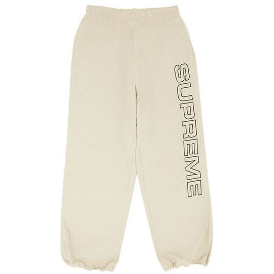 Supreme Spellout Embroidered Track Pant Sand