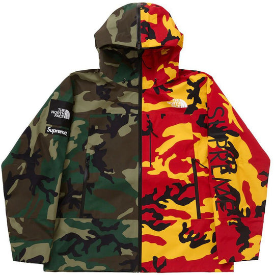 Supreme The North Face Split Taped Seam Shell Jacket Woodland Camo