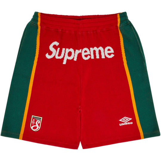 Supreme Umbro Knit Soccer Short Red