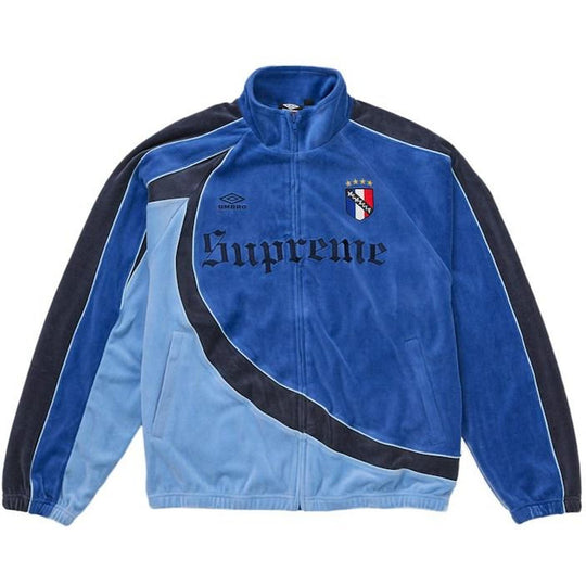 Supreme Umbro Velour Track Jacket Blue
