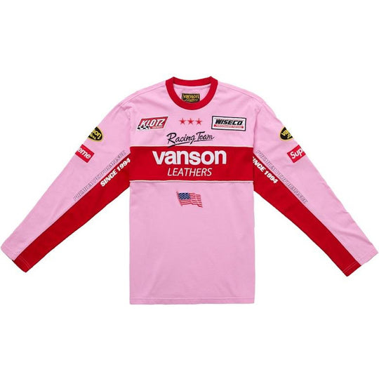 Supreme Vanson Leathers L/S Top Pink