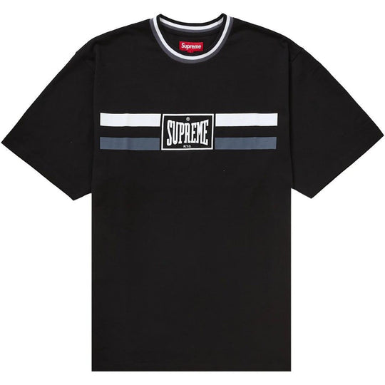 Supreme Warm Up Stripe S/S Top Black