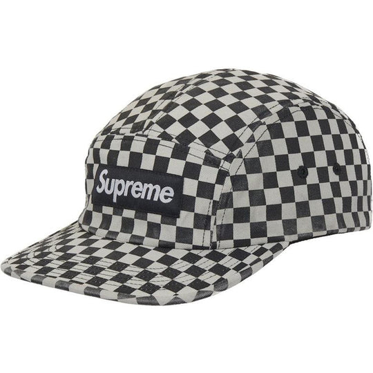 Supreme Washed Chino Twill Camp Cap (FW26) Checker