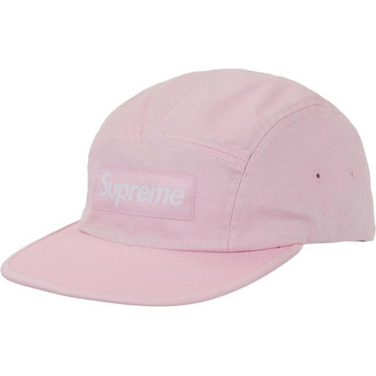 Supreme Washed Chino Twill Camp Cap (FW26) Pink