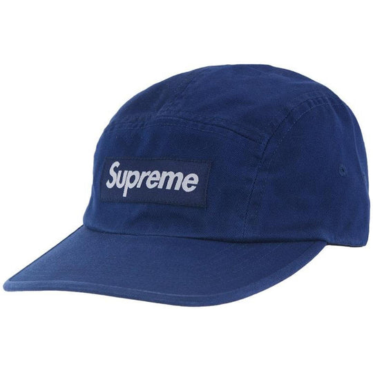 Supreme Washed Chino Twill Camp Cap (SS24) Navy