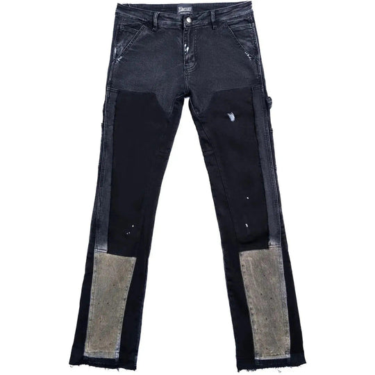 Triple Sevens x Sniper Gang Flared Denim Black