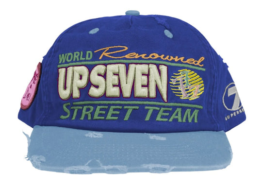 Up7 Skate Shop Intl Street Team Hat 7 Blue Strip