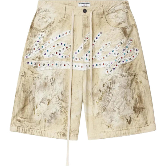 VALE Forever Cream Skittles Jean Shorts