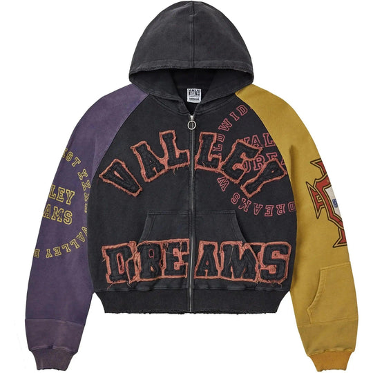 VALE Forever Crest Zip Up Hoodie Black