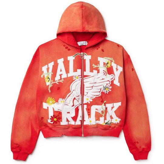 VALE Forever Garden Zip Up Hoodie Red