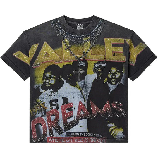 VALE Forever Golden Chambers Bling Tee Black