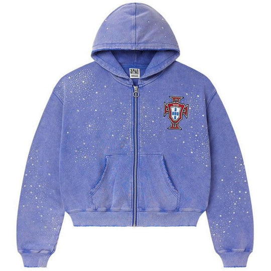 VALE Forever Sea Cluster Zip Up Hoodie