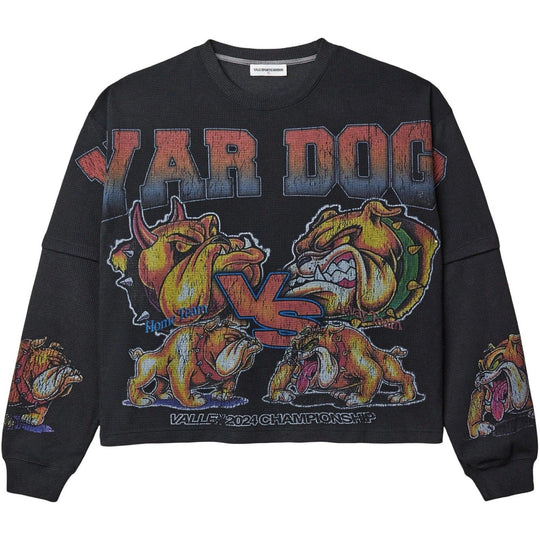 VALE Forever War Dog Thermal Longsleeve Black