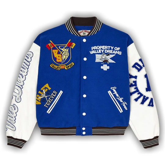 Vale Forever Alumni Varsity Jacket Blue