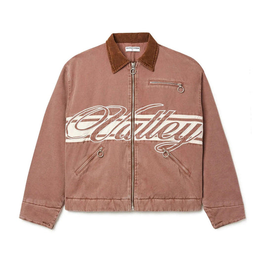 Vale Forever Cursive Trucker Jacket Brown