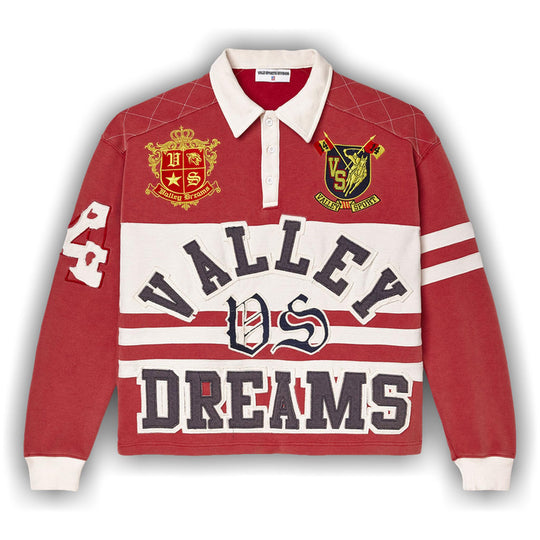 Vale Forever Dreams Rugby L/S Red