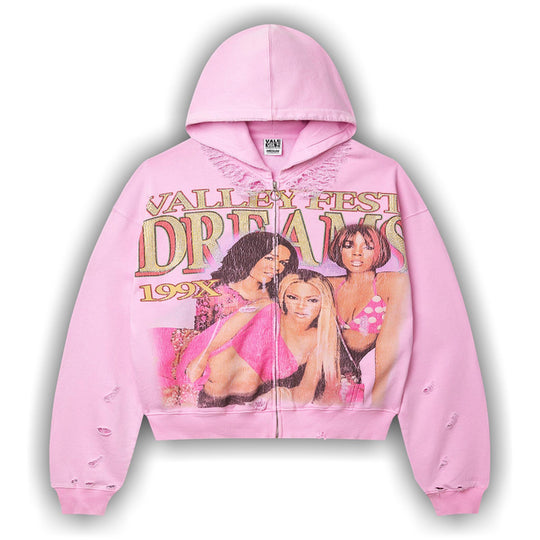 Vale Forever Dreams Zip Up Hoodie 'Pink'