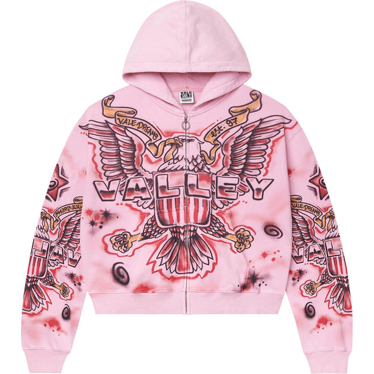 Vale Forever Flag Zip Up Pink