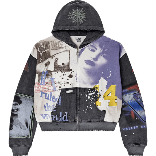 Vale Forever Noise Zip Up Dark Graphic