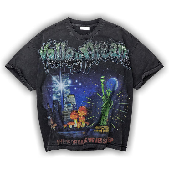 Vale Forever Skyline Bling Tee 'Black'