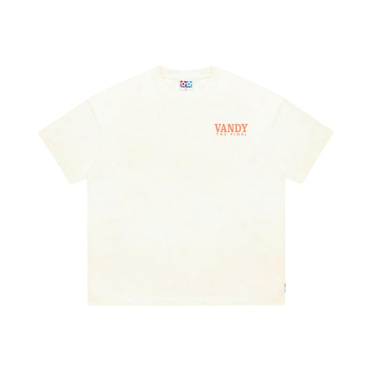 Vandy the Pink Chrome Flower Tee Cream
