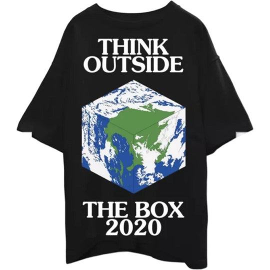 Virgil Abloh Canary Yellow x Think Outside the Box T-Shirt Black