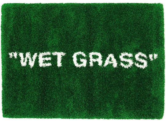 Virgil Abloh x IKEA MARKERAD "WET GRASS" Rug 195x133 CM Green