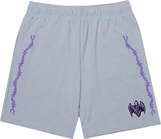 Warren Lotas Bat Reaper Mesh Shorts Grey