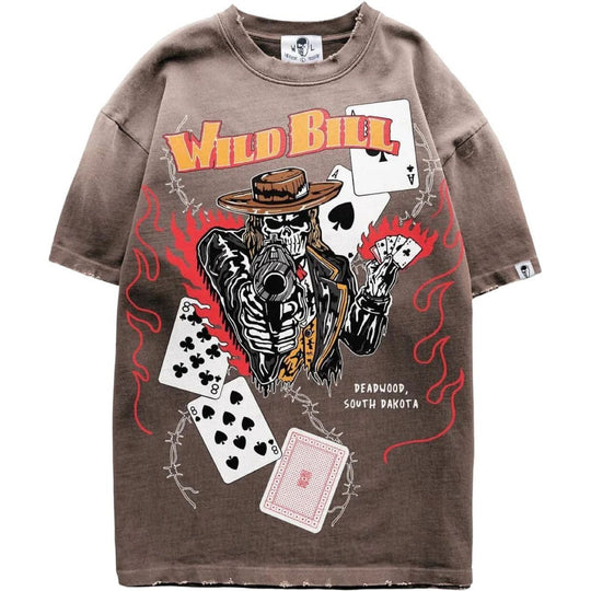 Warren Lotas Wild Bill Alt T-Shirt Brown
