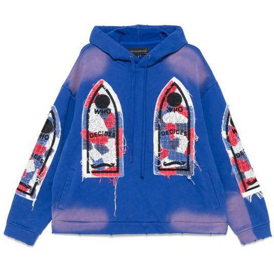 Who Decides War Glory Fabricated Hoodie Blue