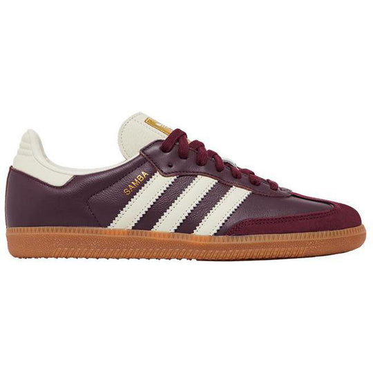 adidas Samba OG Maroon Gold Metallic (Women's)